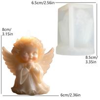 Malda Angelas Žvakė Silikoninė Forma Daugiau Nei Meilė Angelas Berniukas, Šviesus Krikštas Sėdintis Angelas Dervos Gipso Formos Naujųjų Metų Velykų Dovana