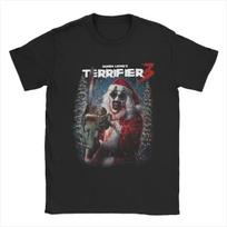 Vyriški Moteriški Kalėdų Senelio Menas Klounas Terrifier 3 Siaubo Filmas Kalėdiniai Grafiniai Marškinėliai Drabužiai Marškinėliai Tee Drabužiai Originalus#Spalva(13) S juoda