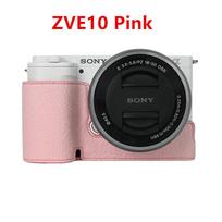 Pusinis fotoaparato dėklas, skirtas „Sony A6700 A6400 A6300 A6100 A6000 ZVE10 ZVE10II ZVE10M2 A7R5 A7CII A7C2“ fotoaparatui, PU oda, atidaromas apačioje