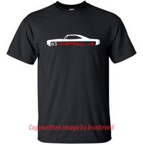 1965 65 Chevy Impala Lowrider T-Shirt Classic SS Muscle Emblem Side Mouldings L