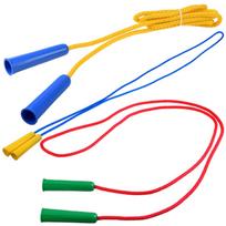 Spalvinga šokinėjimo virvė su plastikinėmis rankenomis, ilga 206cm SP0736