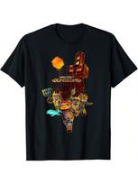 Minecrafts Dungeons Group Fighters Poster T-Shirt S juoda