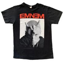 2014 Eminem Monster Tour Devil Horns Rap Hip Hop Black T-Shirt Size Large S juoda