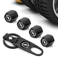 Madingi automobilio padangų ventilių dangteliai su automobilio emblemos raktų pakabuku, raktų pakabukų rinkinys Opel Corsa Astra Insignia Vectra Zafira Meriva Mokka Grandland Vivaro