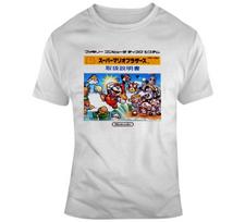 Retro vaizdo žaidimų Famicon Super Mario Bros gerbėjo marškinėliai S