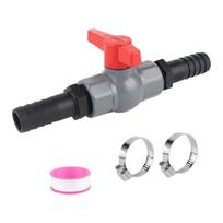 Didelio srauto baseino vožtuvai su 32 mm sriegiu ir 25 mm žarnos antgaliais. Patogu vandens valdymo sistemoms 1