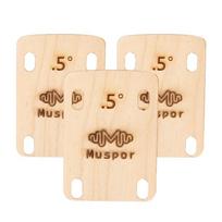 Neck Shims for Guitar,Made of Solid Maple,For Bolt-on Neck, Shaped,Set of 3 Replacement Guitar Repair Tools Accessories