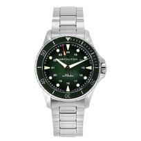Hamilton Khaki Navy Scuba nerūdijančio plieno žalias ciferblatas automatinis naro laikrodis H82525160 300M vyriškas laikrodis žalia