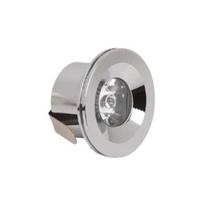 Mini įleidžiamas LED taškinis šviestuvas 1W (8W) 4200K chromas sidabras