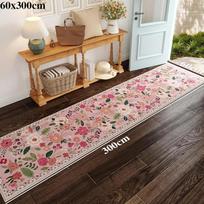 Koridoriaus kilimėlis Ilgas kilimas Skalbiamas mašinoje Sulankstomas Neslystantis grindų kilimėlis Pavasarinės gėlės Namų dekoravimo kilimai svetainei 50x160cm
