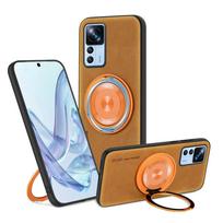 Skirta Xiaomi 12T 12T Pro, avikailio pasukama laikiklio, magnetinė, minkšto krašto, nuo kritimo, nuo pirštų atspaudų telefono dėklas For Xiaomi 12T geltona