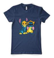 Lion King Stitch Cute Simba Mashup Personalised Unisex Kids T Shirt S
