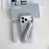 Lūpdažio įkvėptas telefono dėklas Apple įrenginiams Silikoninis smūgiams atsparus minkštas dėklas su 3D dizainu Nešiokitės savo lūpdažį 16 pilka spalva