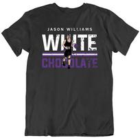 Jason Williams baltas šokoladinis krepšinio gerbėjo nusidėvėjęs marškinėlis S