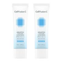 Cell Fusion C Aquatica Vėsinantis apsauginis kremas nuo saulės SPF50+ PA++++ 50ml × 2 (Kasdienis drėkinamasis apsauginis kremas nuo saulės su mažu dirginimo potencialu)