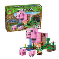 Lego Minecraft stiliaus konstruktorius Tvirtovė 408 Dalys + 3 figurėlės