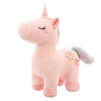 30-40cm Kawaii vienaragis pliušinis žaislas minkšti gyvūnai arkliai lėlės vaikams mergaitėms pagalvė gimtadienio dovanos 30cm balta