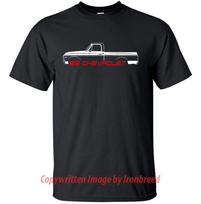 1968 68 Chevy C/K C10 Pikapo T-shirt Klasikinis Raumenų Emblema Šoninės Juostelės 3XL