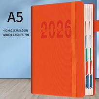 2026 Daily Monthly Planner With Colorful Monthly Mark Hardcover Leather Day Planner 400 Pages Dated For Daily Scheduling