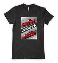 MX5 japoniško sportinio automobilio individualūs klasikiniai unisex marškinėliai suaugusiems 3XL