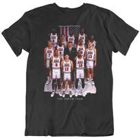 Retro Krepšinis The Dream Team Krepšinio Gerbėjas Marškinėliai S gray