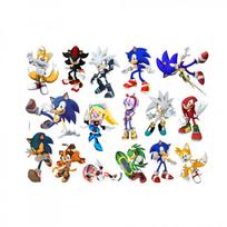 Sonic rašto lipnios sienos lipdukas Foninis dekoras Vaikų kambariui, svetainei, miegamajam ir koridoriui