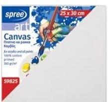Drobė ant porėmio 25x30, 300g/m2, medvilnė, Spree