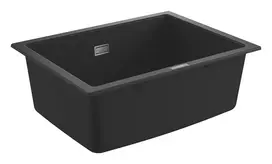 Grohe kriauklė - Kompozitinė kriauklė K700 su sifonu, 61x46 cm, juodas granitas 31655AP0