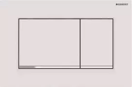 Geberit Sigma20 - Valdymo plokštelė SIGMA20, balta matinė / chromuota 115.883.JT.1