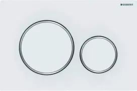 Geberit Sigma20 - Valdymo plokštelė SIGMA20, balta matinė / chromuota 115.882.JT.1