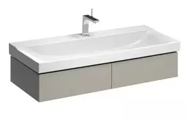 Geberit Xeno 2 - Praustuvo spintelė 120 cm, su LED apšvietimu, 2 stalčiais, pilka 500.517.00.1