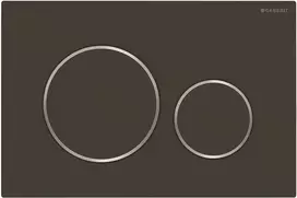 Geberit Sigma20 - SIGMA20 nuleidimo plokštelė, matinės juodos spalvos / chromuota 115.882.14.1