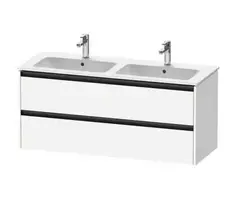 Duravit Ketho.2 - Spintelė praustuvui, 55x128x48 cm, 2 stalčiai, matinė balta K25266018180000