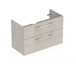 Geberit Selnova Square - Praustuvo spintelė 120 × 45 × 43 cm, 2 stalčiai, šviesi hikorio mediena 501.215.00.1