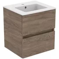 Ideal Standard Eurovit praustuvas su apatine spintele, 55x50x44 cm, 2 stalčiai, riešuto spalvos R0571Y9