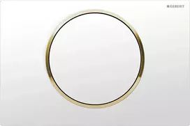 Geberit Sigma10 - Valdymo plokštelė SIGMA10, balta / auksinė 115.758.KK.5