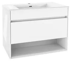 kielle Nefia - Praustuvo spintelė su apatine spintele, 80 cm, blizgi balta 50027S810