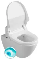 Sapho WC komplektas - apiplovimo unitazas, SoftClose, SwirlFlush, ExtraGlaze, baltas UB-6635RU-1