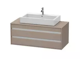 Duravit Ketho - Praustuvo spintelė 50x120x55 cm, 2 stalčiai, bazalto matinė spalva KT665604343