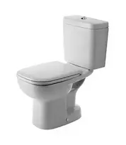Duravit D-Code - Pastatomas unitazas su kombinuotu dugnu, išleidimas žemyn, Alpine White 21110100002