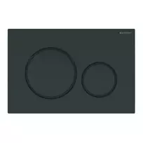 Geberit Sigma20 - mygtuko plokštelė, blizgi juoda / matinė juoda 115.882.DW.1