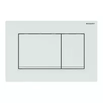 Geberit Sigma20 - Dvigubo nuleidimo mygtuko plokštelė, balta / matinė balta 115.883.11.1