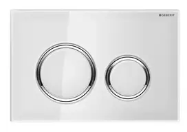 Geberit Sigma21 - Mygtukas, baltas stiklas / poliruotas chromas 115.884.SI.1