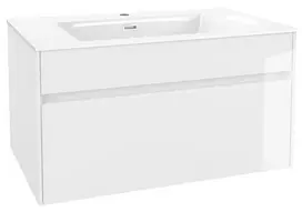 kielle Nefia - Praustuvo spintelė su apatine spintele 80 cm, blizgi balta 50027S800