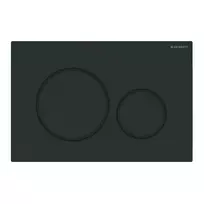 Geberit Sigma20 - mygtuko plokštelė, matinė juoda/juoda 115.882.16.1