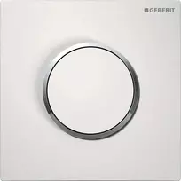Geberit nuleidimo sistemos - pneumatinė pisuaro nuleidimo plokštelė, 10 tipas, balta/chromuota 116.015.KJ.1