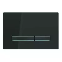 Geberit Sigma50 - Dvigubo nuleidimo mygtuko plokštelė, juoda/chromuota 115.671.DW.2