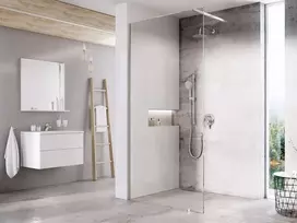 Ravak Walk-In dušo kabina, 90x200 cm, chromas/skaidrus stiklas, GW9W70C0SZ1