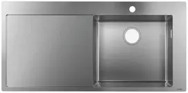 Hansgrohe kriauklė - Įmontuojama kriauklė S715-F450, nerūdijančio plieno 43306800