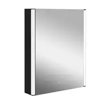 kielle Arkas I - Veidrodinė spintelė su LED apšvietimu, šildymu ir USB jungtimi, 55x70x13 cm, matinė juoda 50111614